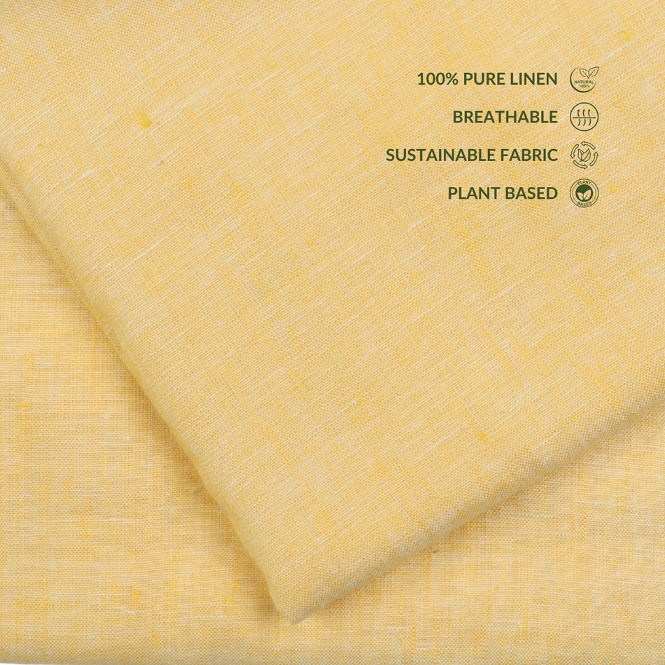 Plant-Based Pure Linen Fabric | Premium Sustainable Apparel Textile GF 101