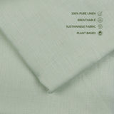 Soft Sage Green Linen Cloth Texture with Natural Organic Fiber Detail - GF 105