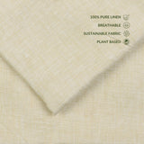 Soft Natural Beige Linen Cloth Texture with Organic Fiber Pattern - GF 114