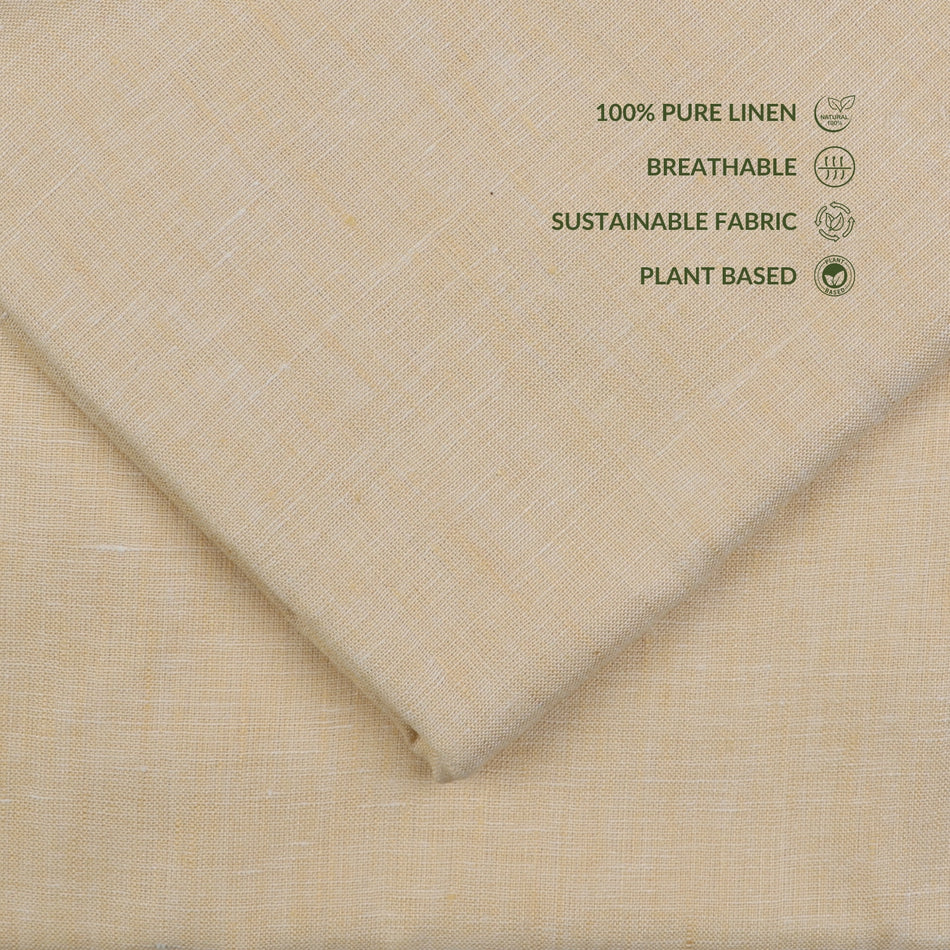 Premium Beige Linen Fabric Texture Background with Natural Weave Detail - GF 108