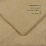 Natural Warm Beige Linen Fabric Surface with Fine Weave Detail - GF 115