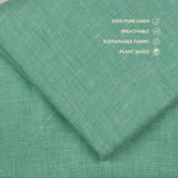 Soft Green Linen Cloth Texture with Organic Natural Fiber Pattern -  GF 117