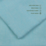 Premium Light Blue Linen Fabric Texture Background with Natural Weave - GF 116