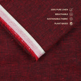 Red Linen Cloth Texture with Natural Fiber and Organic Weave Pattern -  GF 112