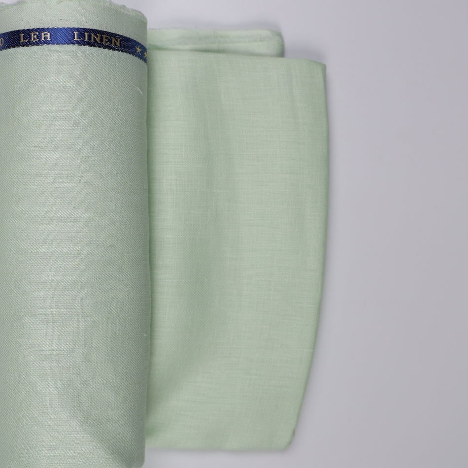 Soft Sage Green Linen Cloth Texture with Natural Organic Fiber Detail - GF 105
