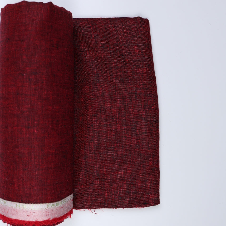 Red Linen Cloth Texture with Natural Fiber and Organic Weave Pattern -  GF 112
