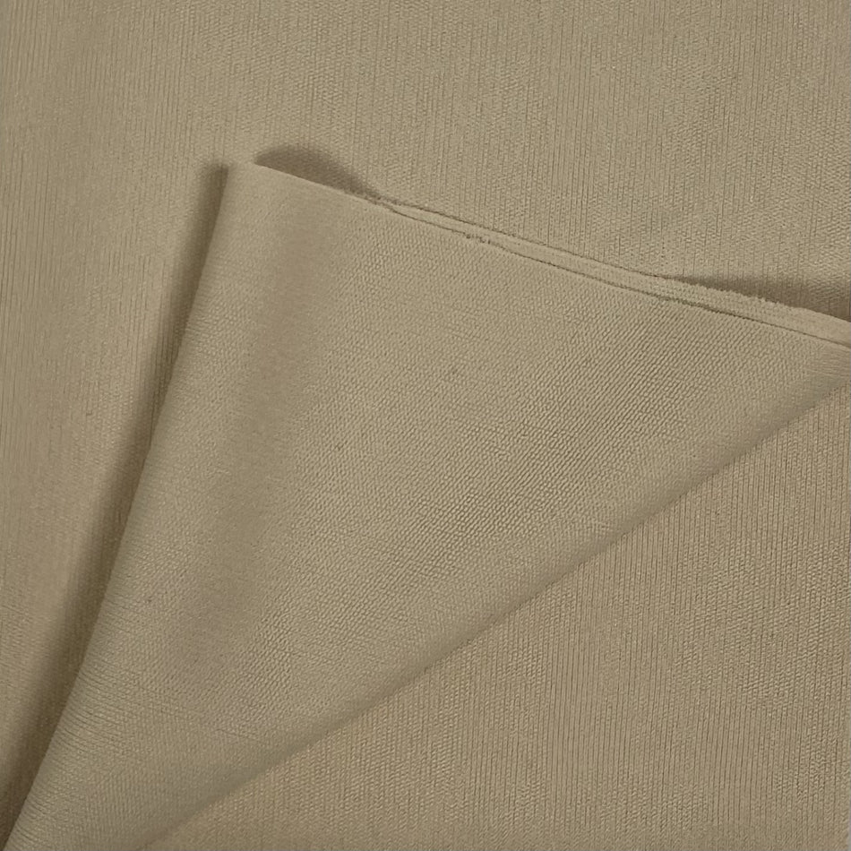 Beige Sarina Full Dull Fabric by Yard, Poly Spandex Matte Stretch Material GF 58