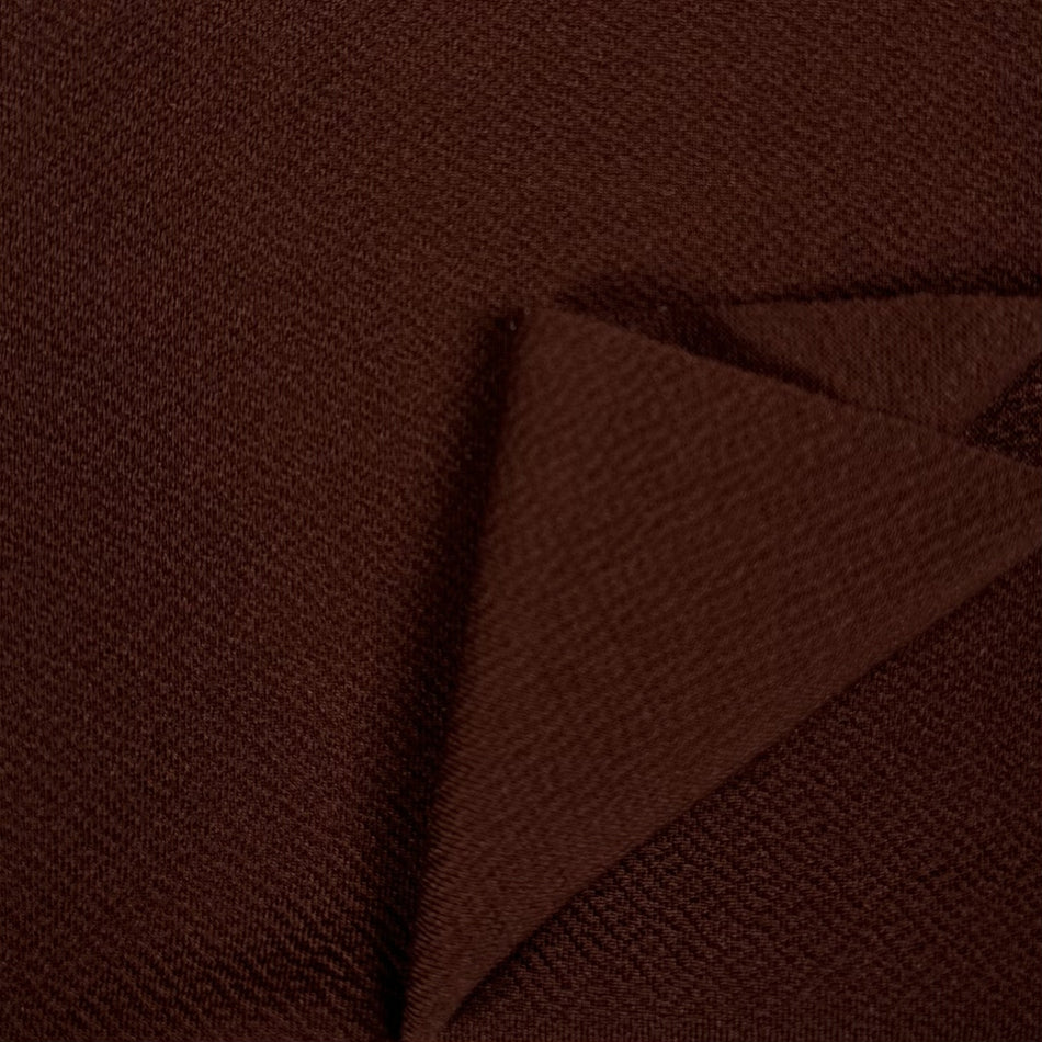Brown Valentino Knit Fabric by Yard, Poly Spandex Stretch Textured Luxury Drape Material GF 54