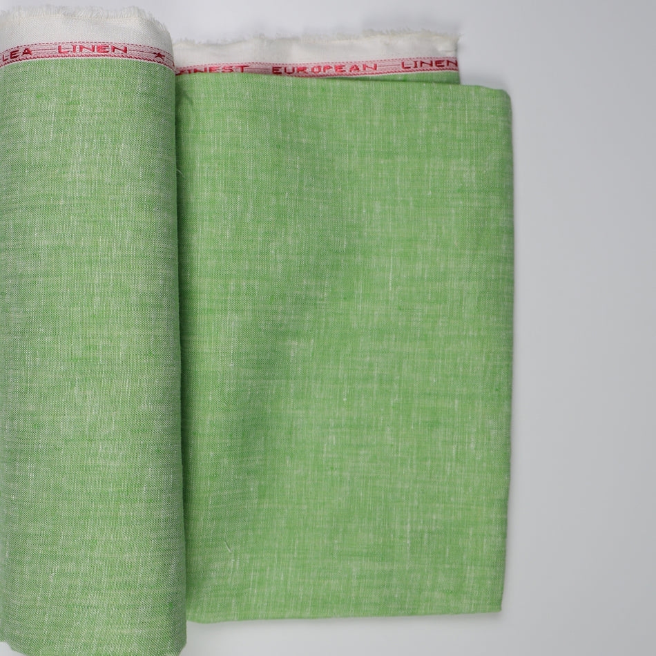 Pure Natural Linen Cloth Texture – Green Fabric Surface - GF 109