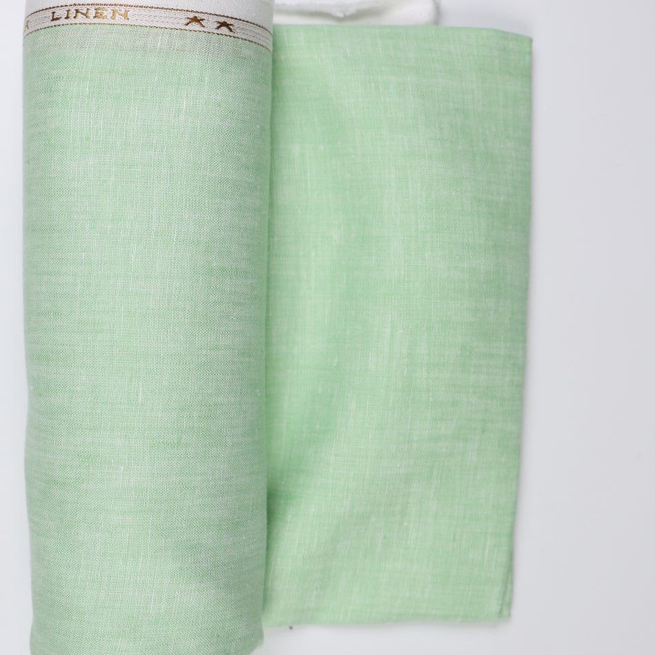 Premium Pure Linen Fabric - Mint Green GF 103