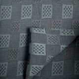 Premium Black Box Jacquard Knit Fabric - GF  64