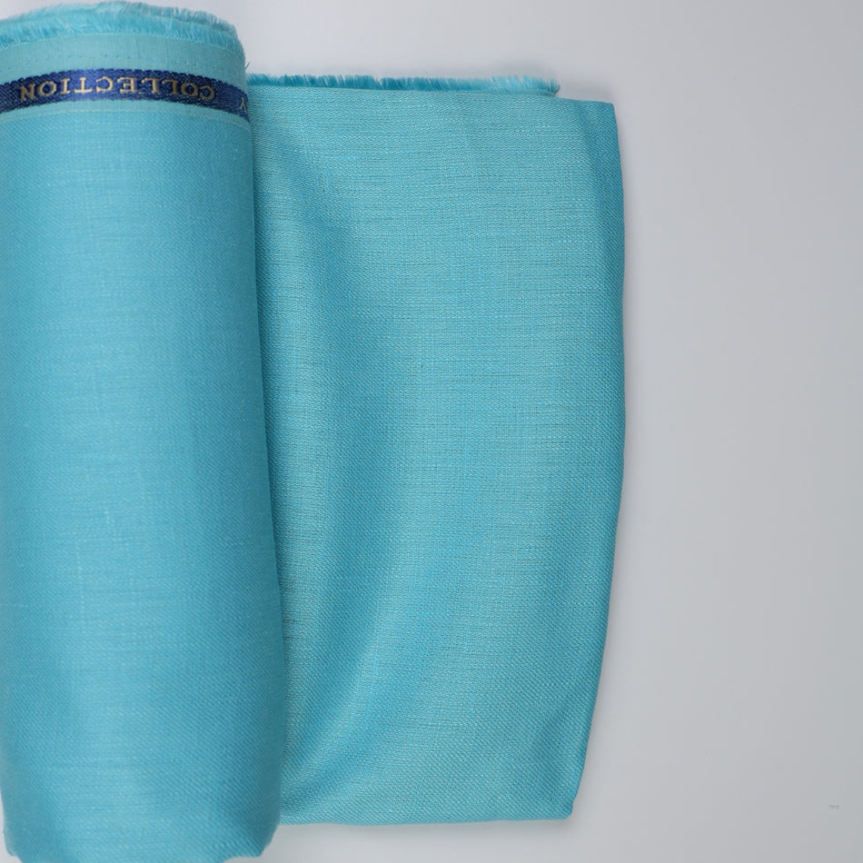 Soft Blue Linen Cloth Texture with Natural Organic Fiber Pattern - GF 110