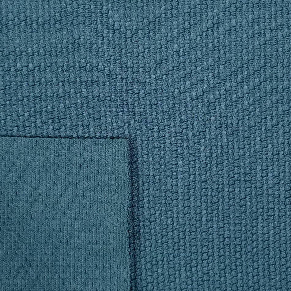 Soft Blue Textured Knit Fabric by Yard, Poly Spandex Stretch Digital Print Dimensional Material  GF 47