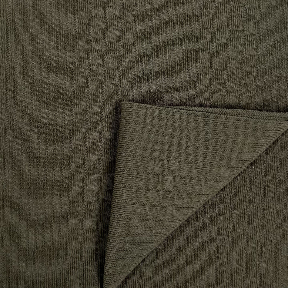Olive Green Textured Joli Fabric, Lightweight Digital Print Material  GF 35