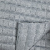 Soft Gray Quilting Checks Cotton Fabric - GF 43