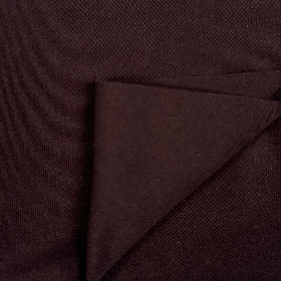 Burgundy 4-Way Stretch Knit Fabric by Yard, Poly Spandex Sleek Activewear Material  - GF 33