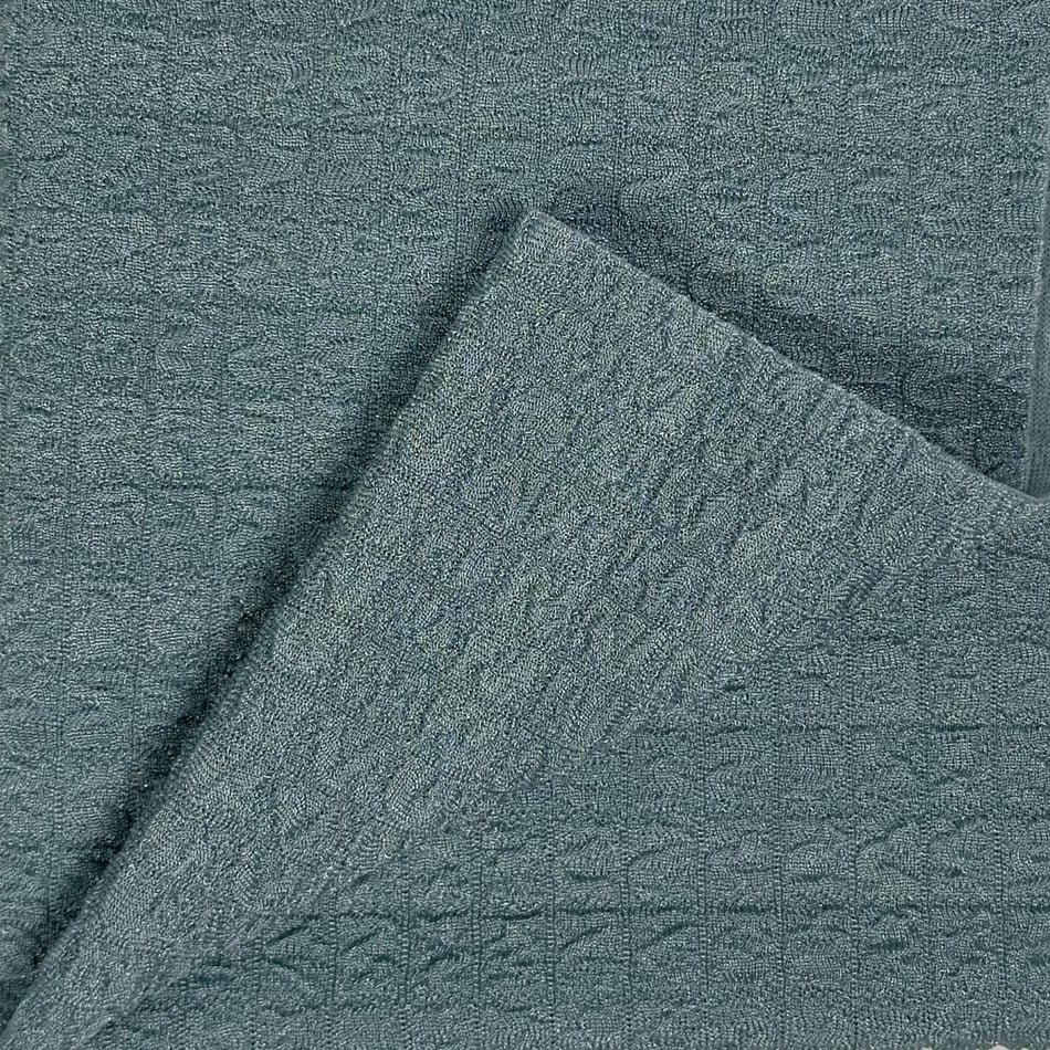 Teal Cranberry Textured Knit Fabric by Yard | Soft Stretch Jacquard Fabric | Premium Apparel Fabric for Dresses, Tops &amp; Boutique Sewing&nbsp GF 93
