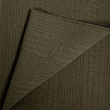 Olive Green Textured Joli Digital Print Fabric - GF 35