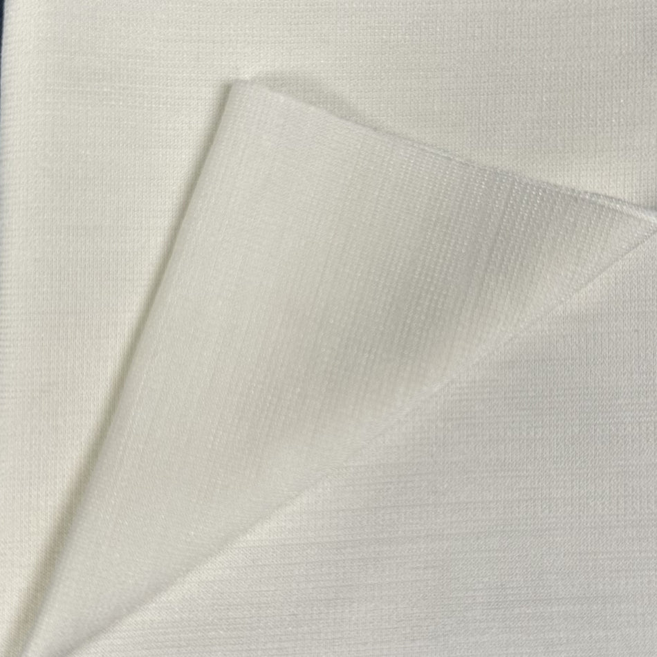 White Tensil Knit Fabric by Yard | Soft Stretch Apparel Fabric | Premium Plain Fashion Fabric for Dresses, Tops &amp; Sewing Projects&nbsp GF 94