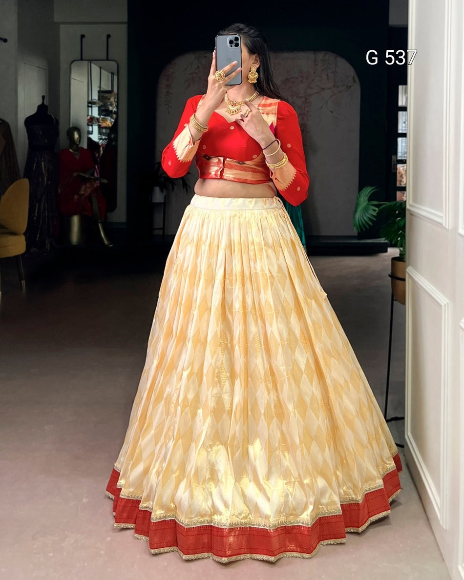 Designer Paithani Co-ord with Elegant Silk Finish - G 537