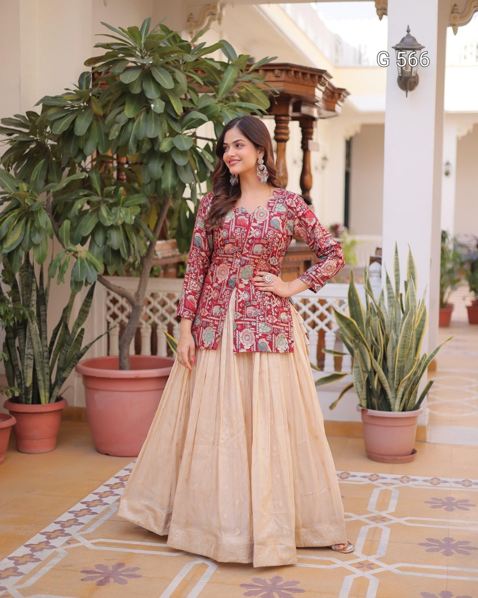 Stylish Ready to Wear Lehenga with Elegance - G 566