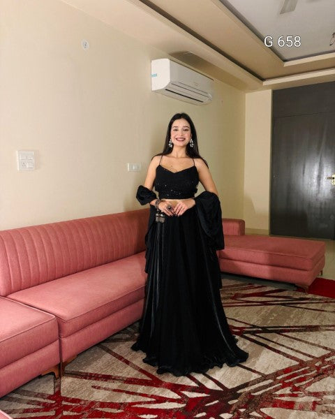 Luxurious Designer Lehenga with Timeless Glamour Appeal G 658