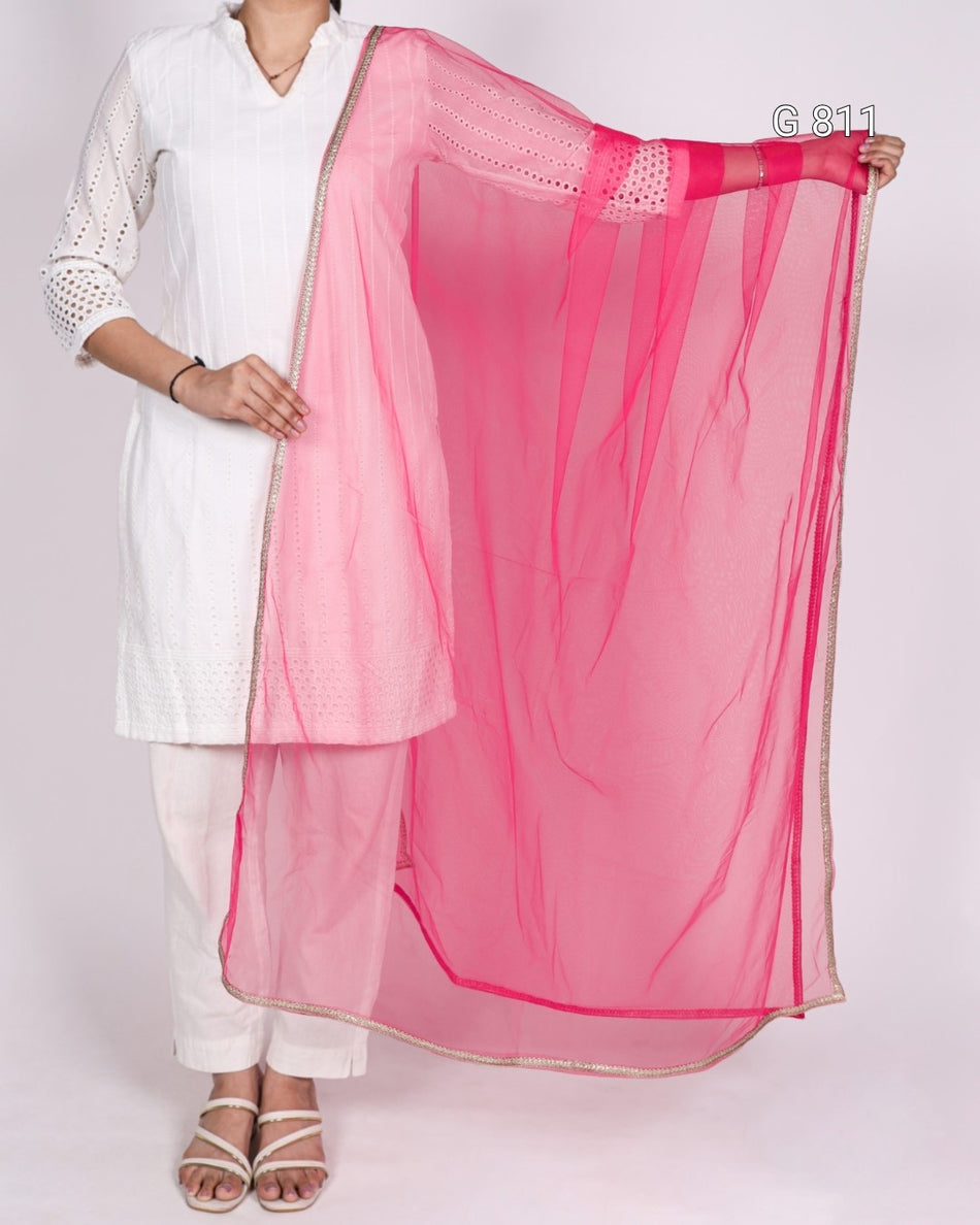 Elegant Net Dupatta for Ethnic Wear G 811
