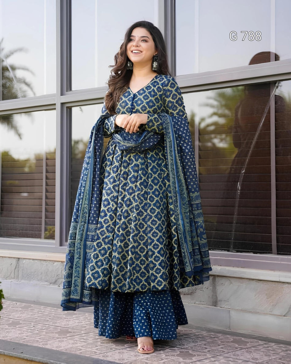 Readymade Rayon Kurta Pant Dupatta Collection G 788