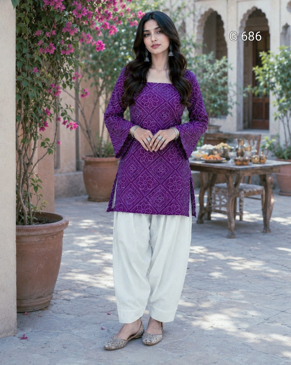 Graceful Everyday Ethnic Wear for Summer Season G 686