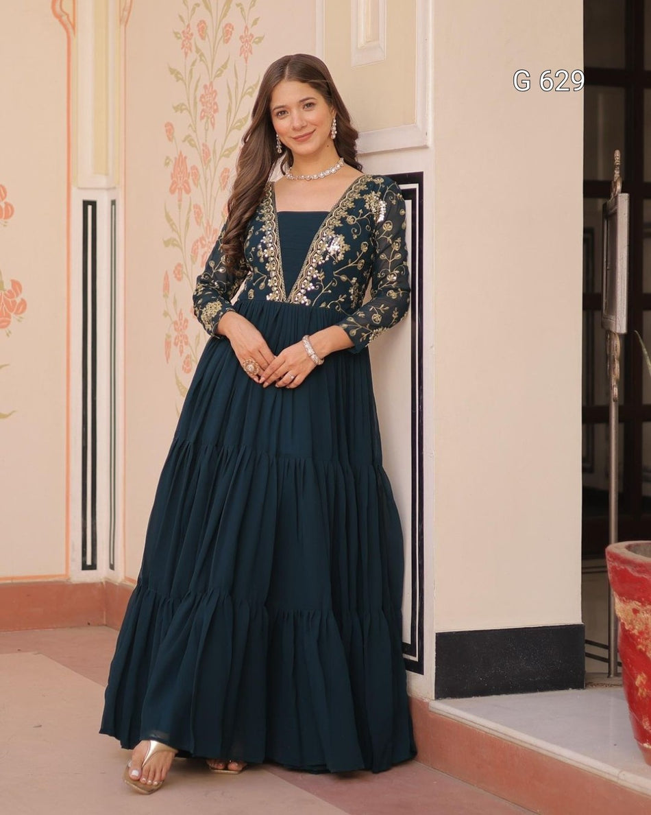 Designer Readymade Gown for Stylish Celebrations - G629