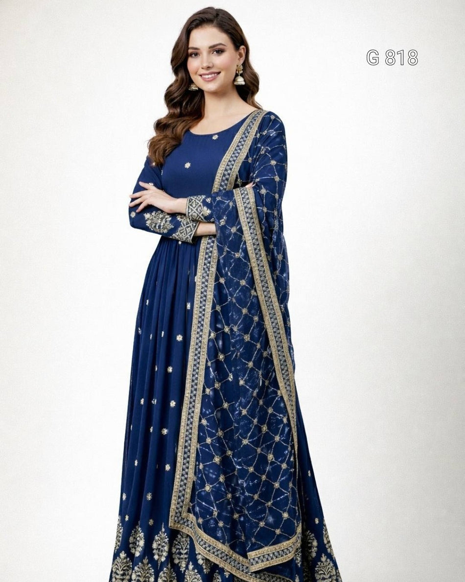 Premium Party Wear Anarkali for Festive Occasions - G 818