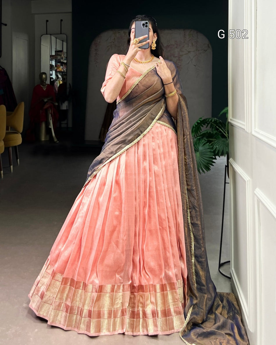 Elegant Dupion Lehenga with Rich Traditional Appeal - G 502