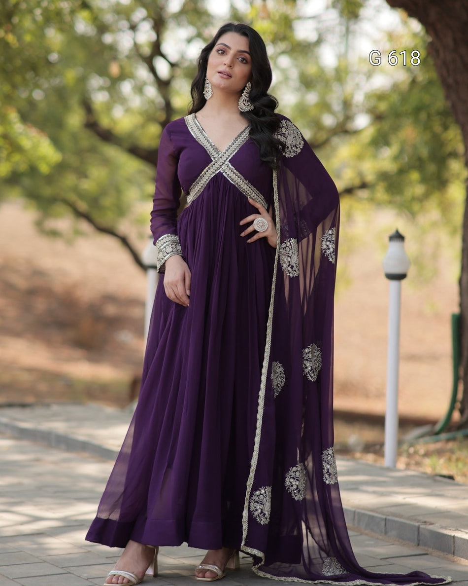 Premium Readymade Gown with Timeless Charm - G 618