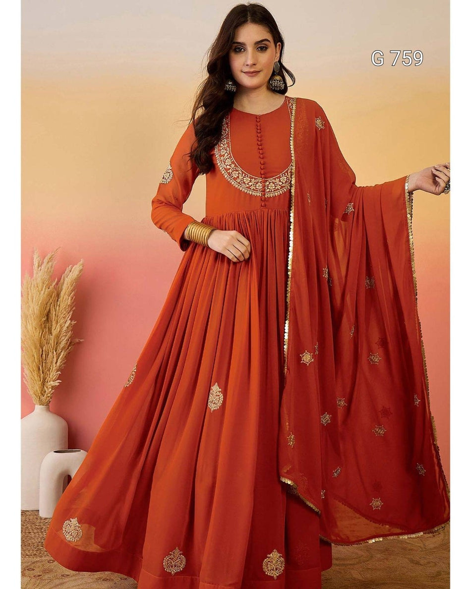 Premium Ethnic Anarkali for Special Occasions - G 759