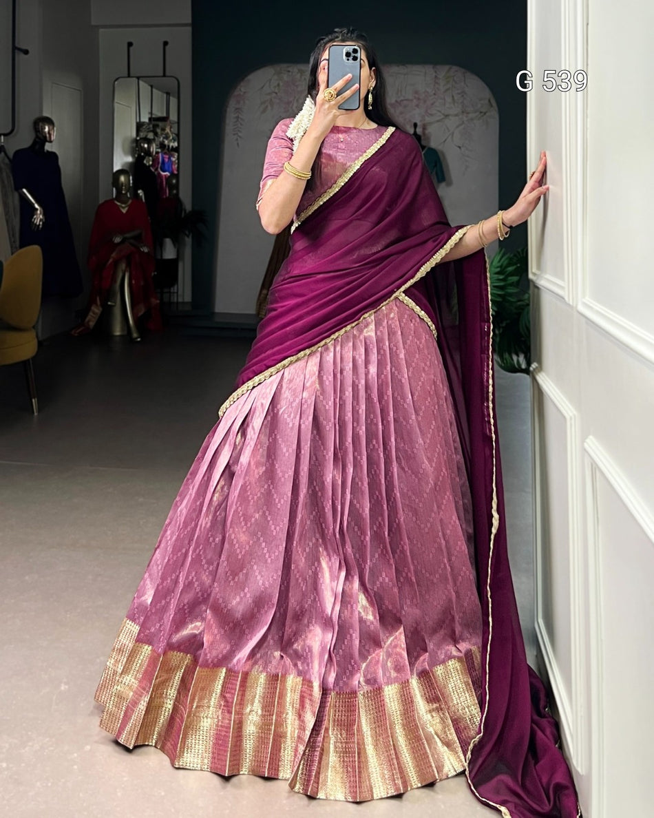 Elegant Dupion Silk Lehenga with Rich Traditional Appeal - G 539