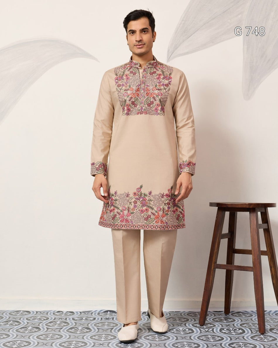 Traditional Mens Kurta Collection with Modern Style G 748