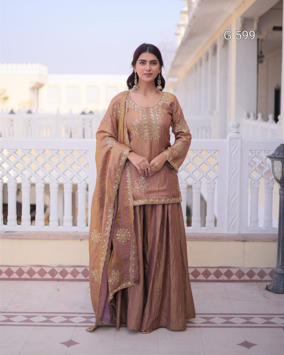 Beautiful Designer Sharara with Timeless Elegance - G 599