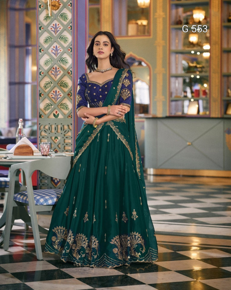 Premium Rangoli Silk Outfit with Lightweight Elegance - G 553