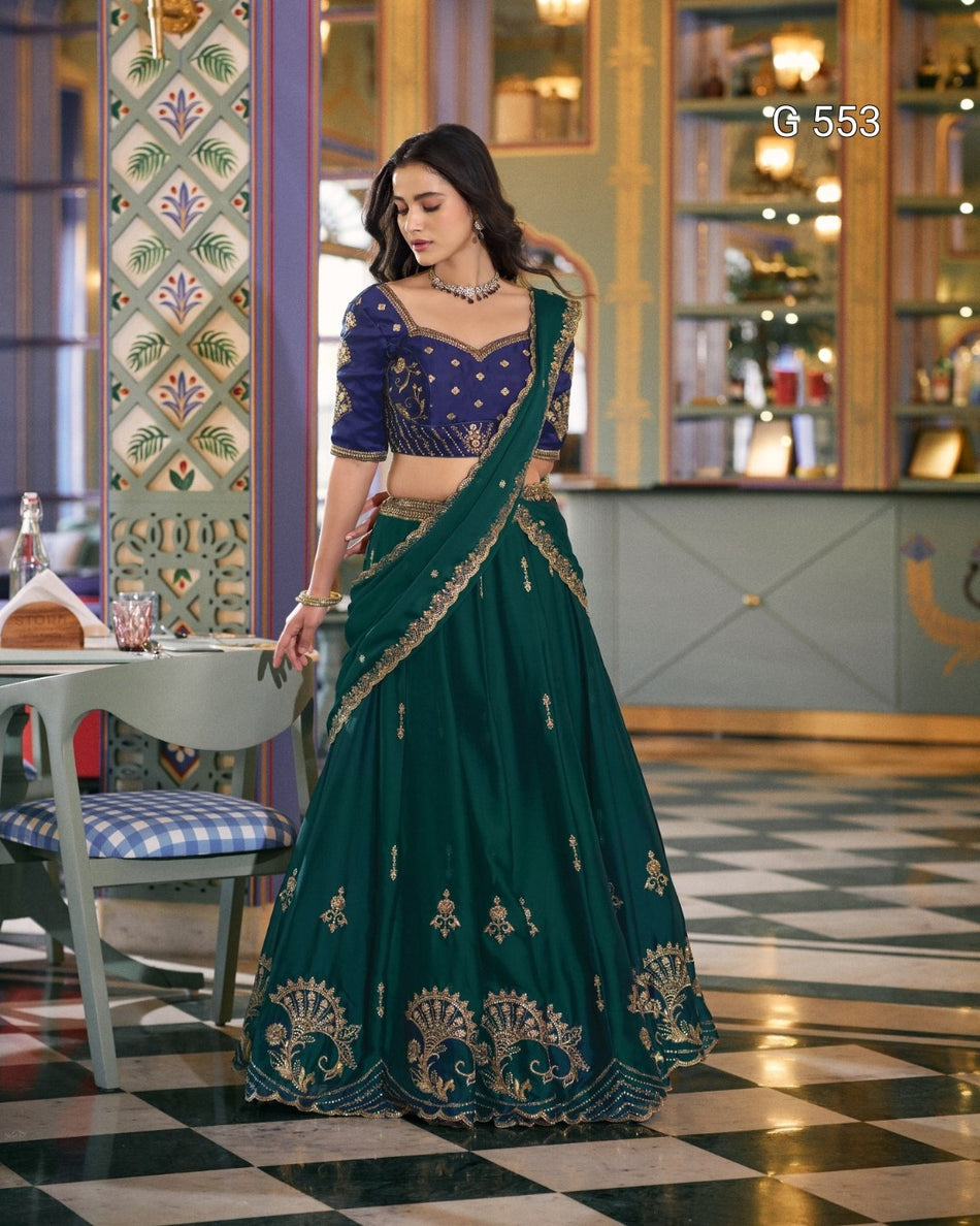Premium Rangoli Silk Outfit with Lightweight Elegance - G 553