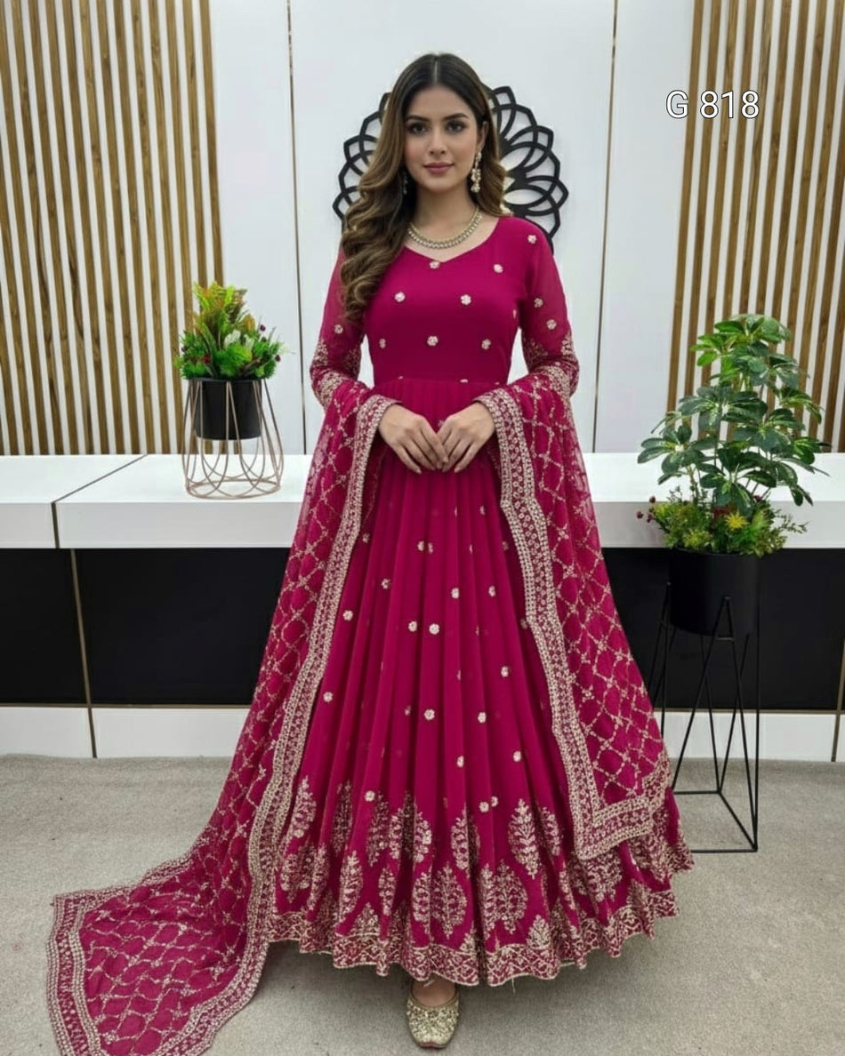 Premium Party Wear Anarkali for Festive Occasions - G 818