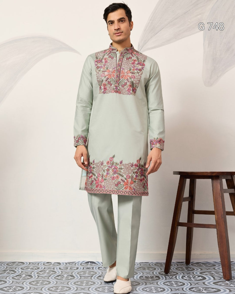 Traditional Mens Kurta Collection with Modern Style G 748