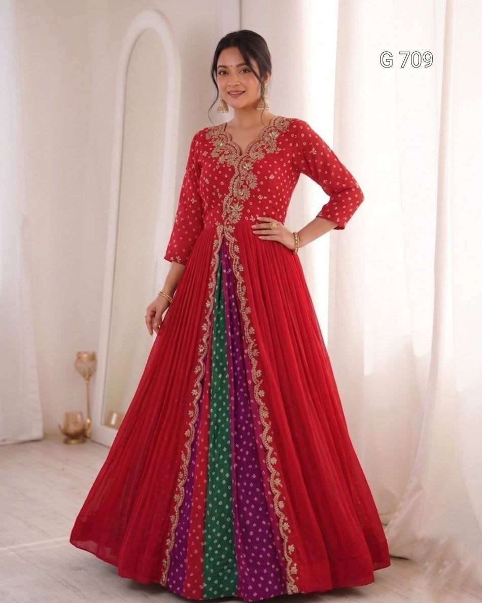 Premium Designer Lehenga with Embroidered Jacket G 709