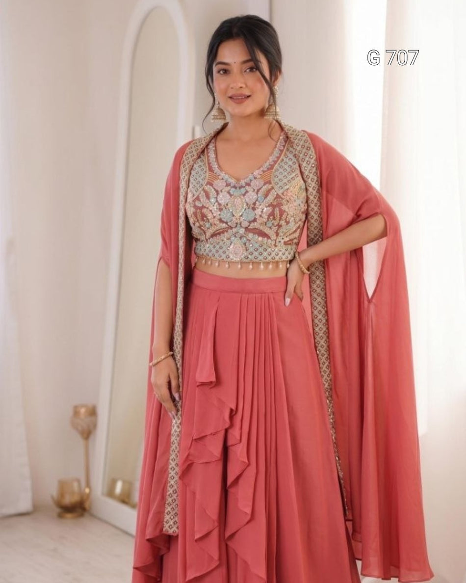 Trendy Designer Sharara Set for Special Occasions G 707