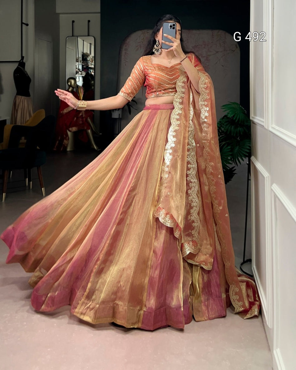 Premium Lehenga Choli with Graceful Flow Silhouette - G 492