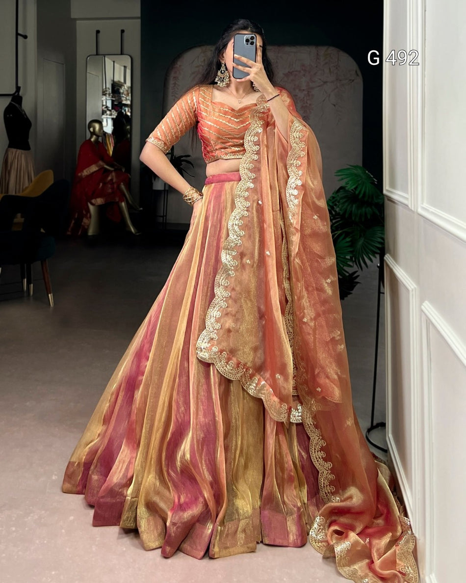Premium Lehenga Choli with Graceful Flow Silhouette - G 492