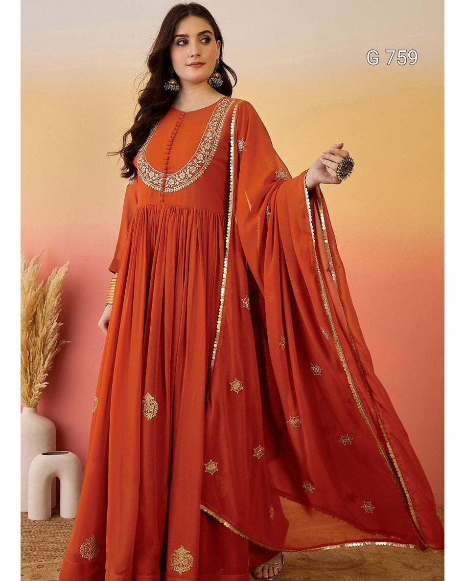 Premium Ethnic Anarkali for Special Occasions - G 759