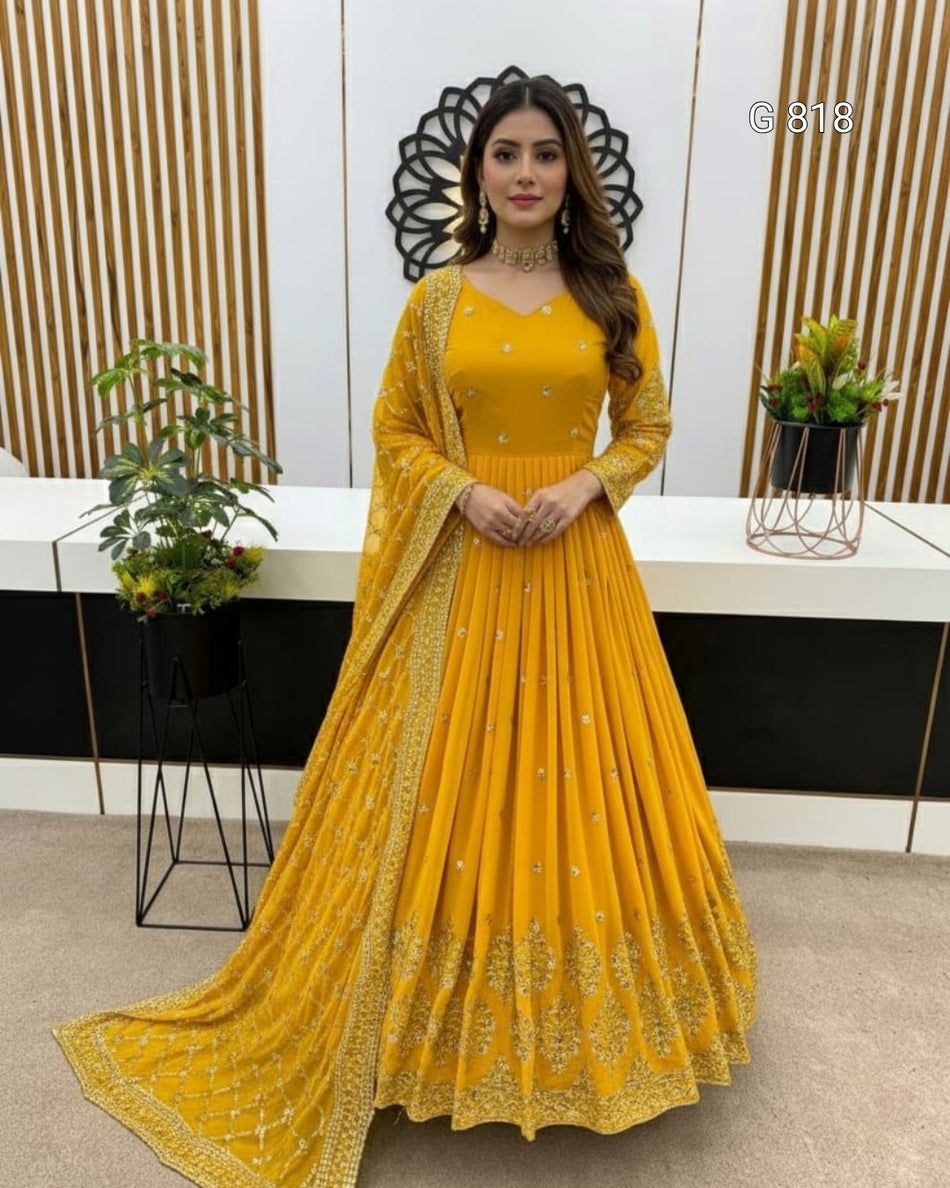 Premium Party Wear Anarkali for Festive Occasions - G 818