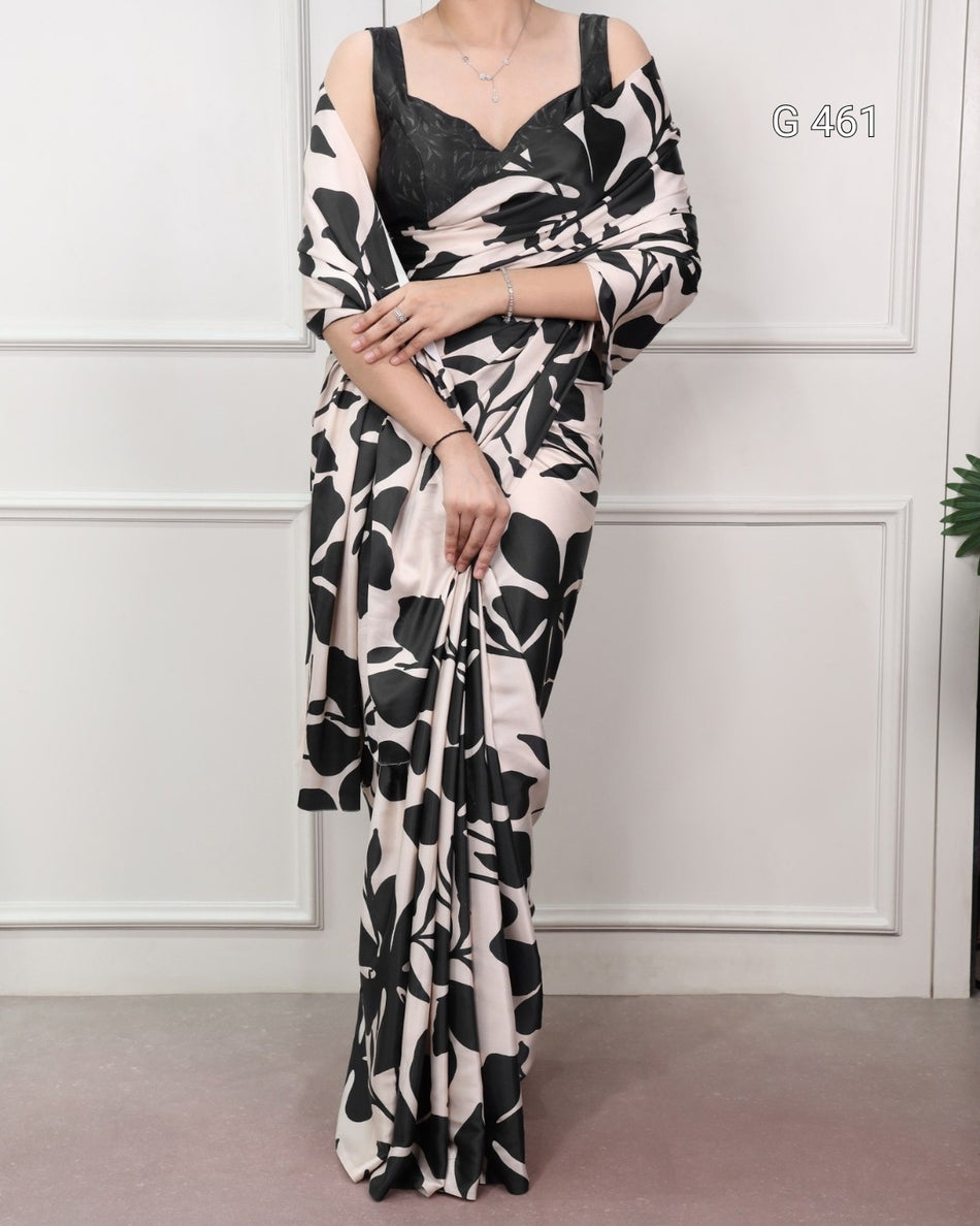 Beautiful Satin Silk Sarees for Everyday Elegance - G 461