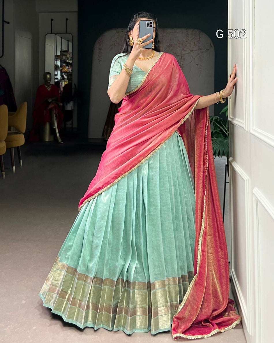 Elegant Dupion Lehenga with Rich Traditional Appeal - G 502