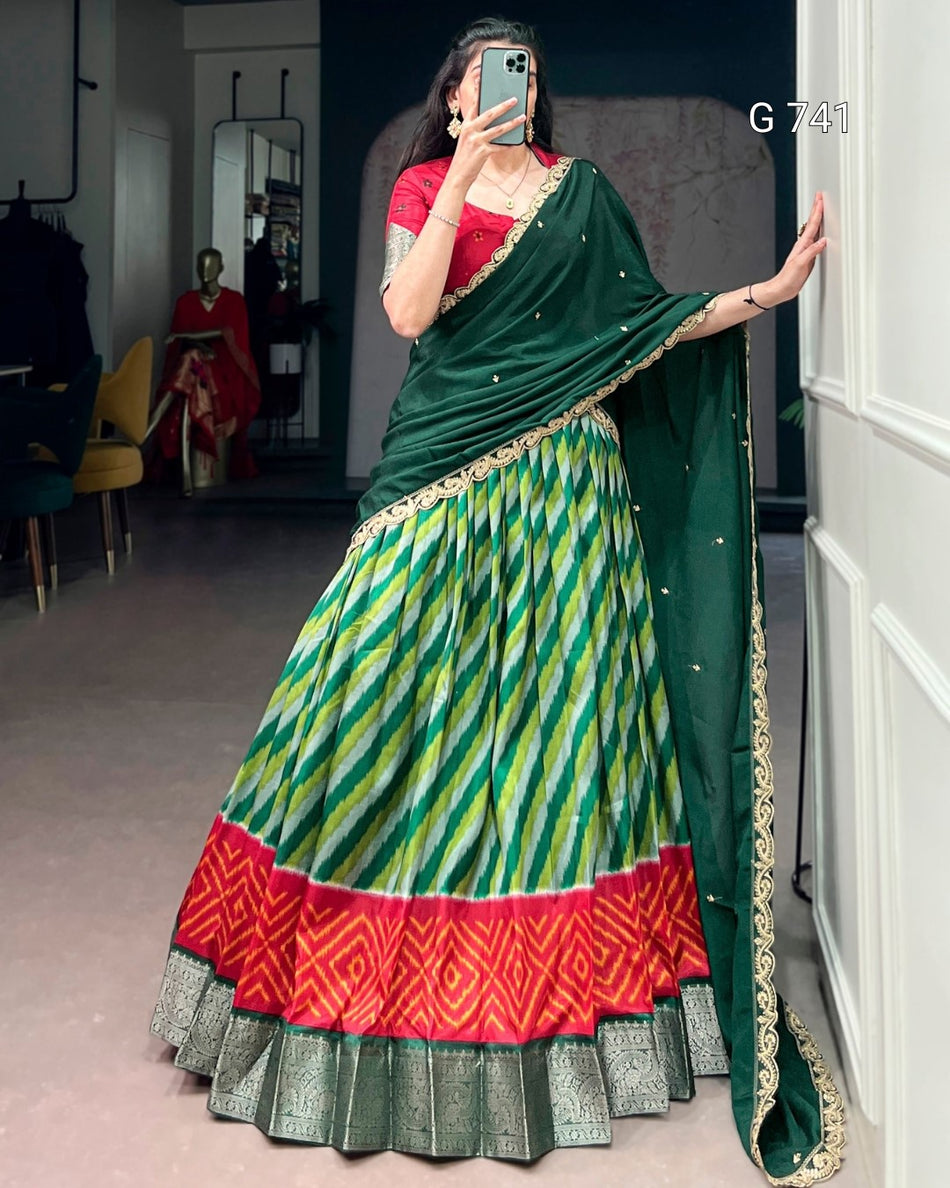 Designer Wedding Lehenga with Sequins Embellishments G 741